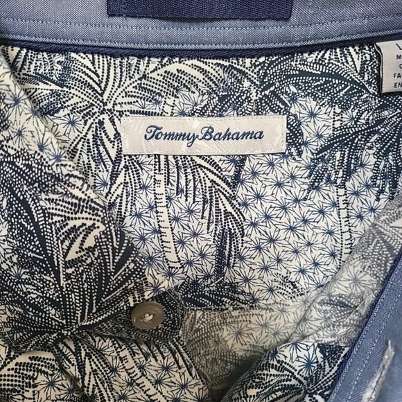 Tommy Bahama Mirror Palms Long Sleeve Button Down Shirt Sz Lg - Picture 2 of 8